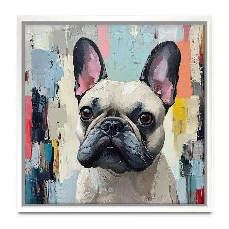 Adorable Frenchie Canvas Print Adorable Frenchie Canvas Print wall art product Tanya Ocean