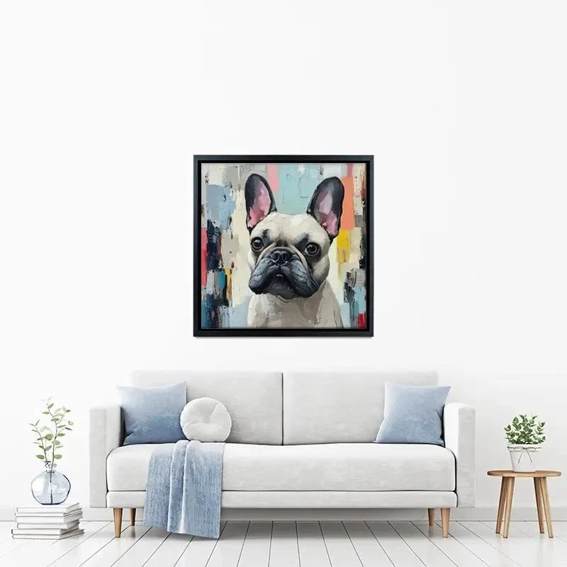 Adorable Frenchie Canvas Print Adorable Frenchie Canvas Print wall art product Tanya Ocean