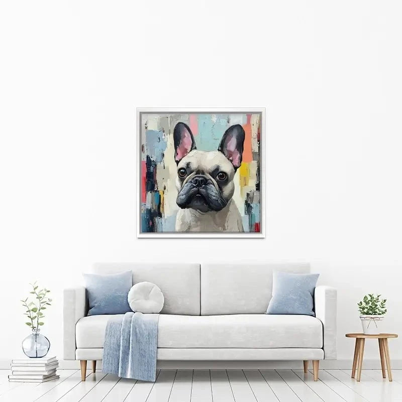 Adorable Frenchie Canvas Print Adorable Frenchie Canvas Print wall art product Tanya Ocean