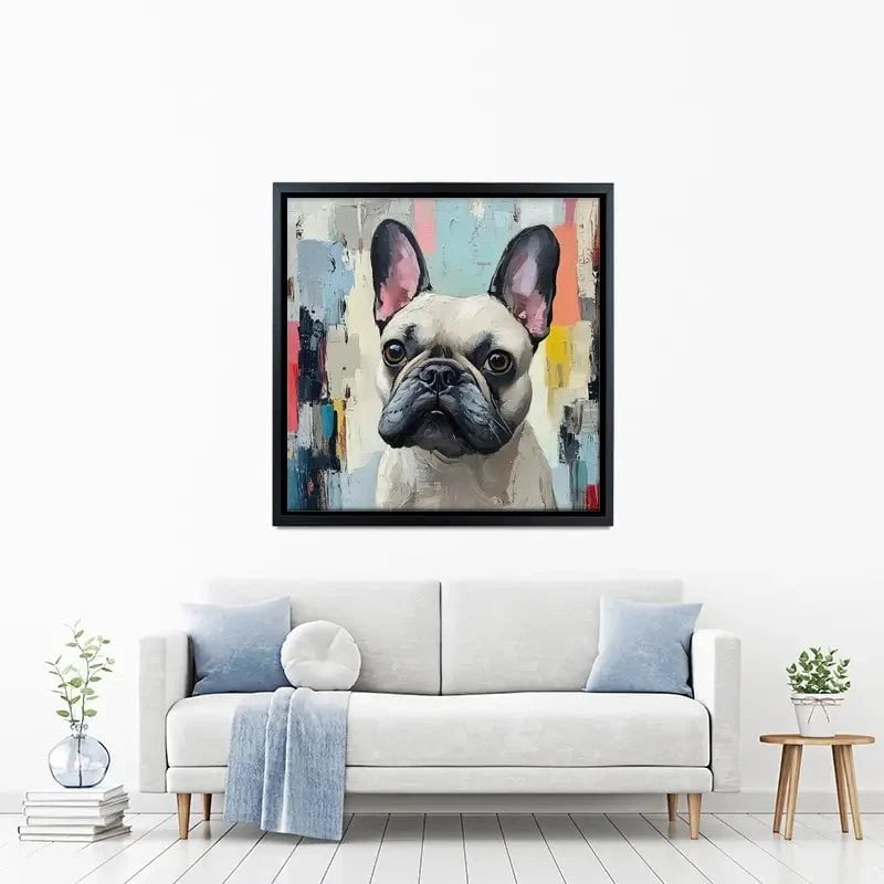Adorable Frenchie Canvas Print Adorable Frenchie Canvas Print wall art product Tanya Ocean