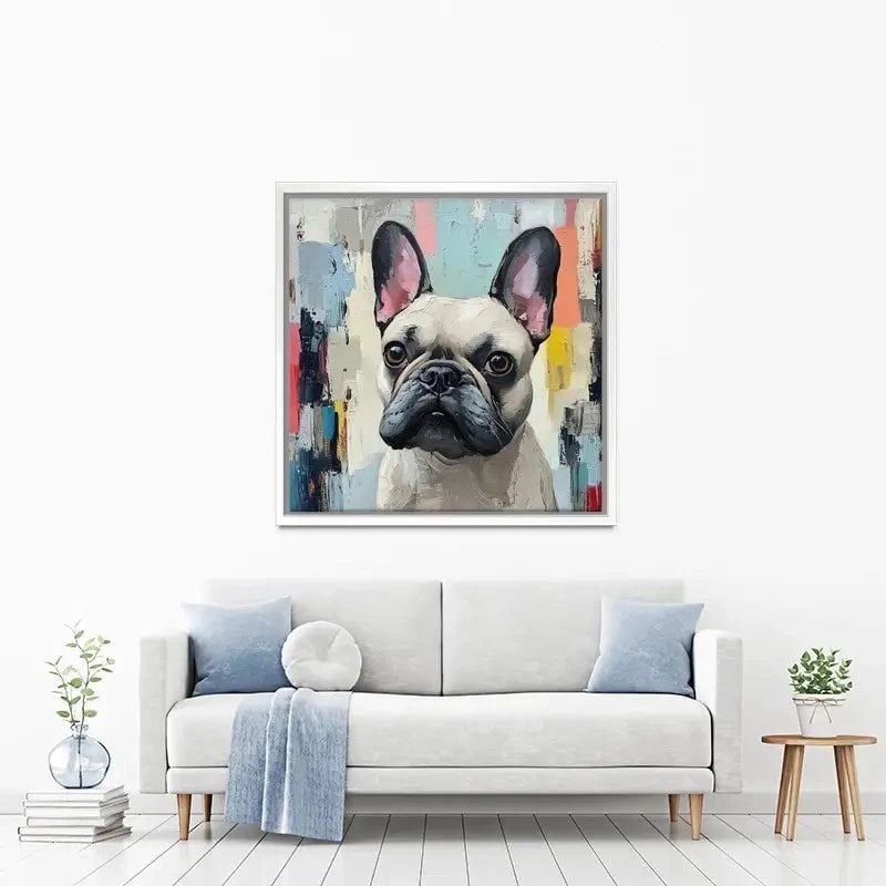 Adorable Frenchie Canvas Print Adorable Frenchie Canvas Print wall art product Tanya Ocean