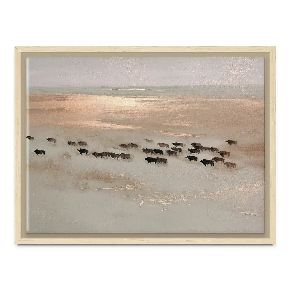 Aerial Buffalo Dust Canvas Print Aerial Buffalo Dust Canvas Print wall art product Chromatic Storm Studio