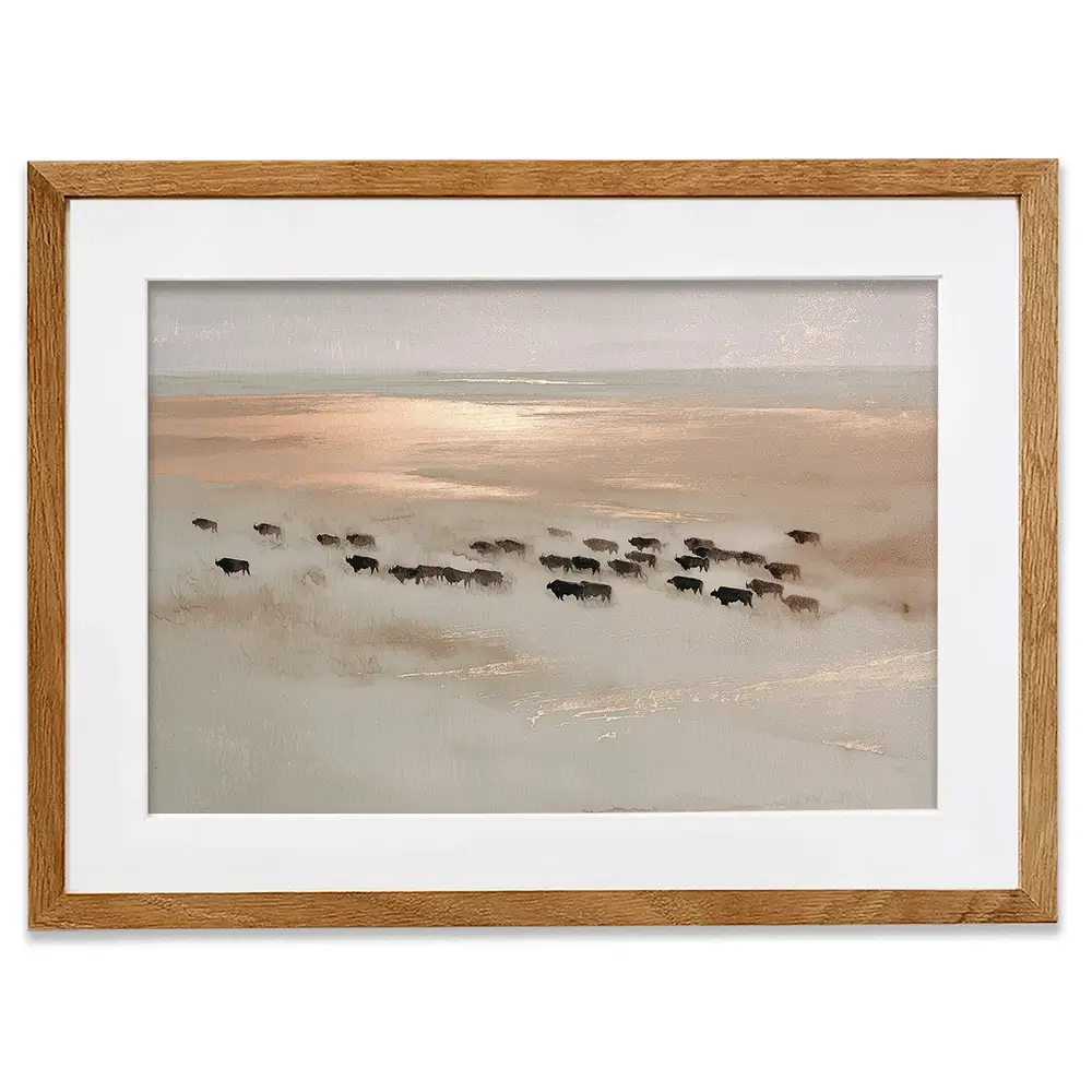 Aerial Buffalo Dust Framed Art Print Aerial Buffalo Dust Framed Art Print wall art product Chromatic Storm Studio