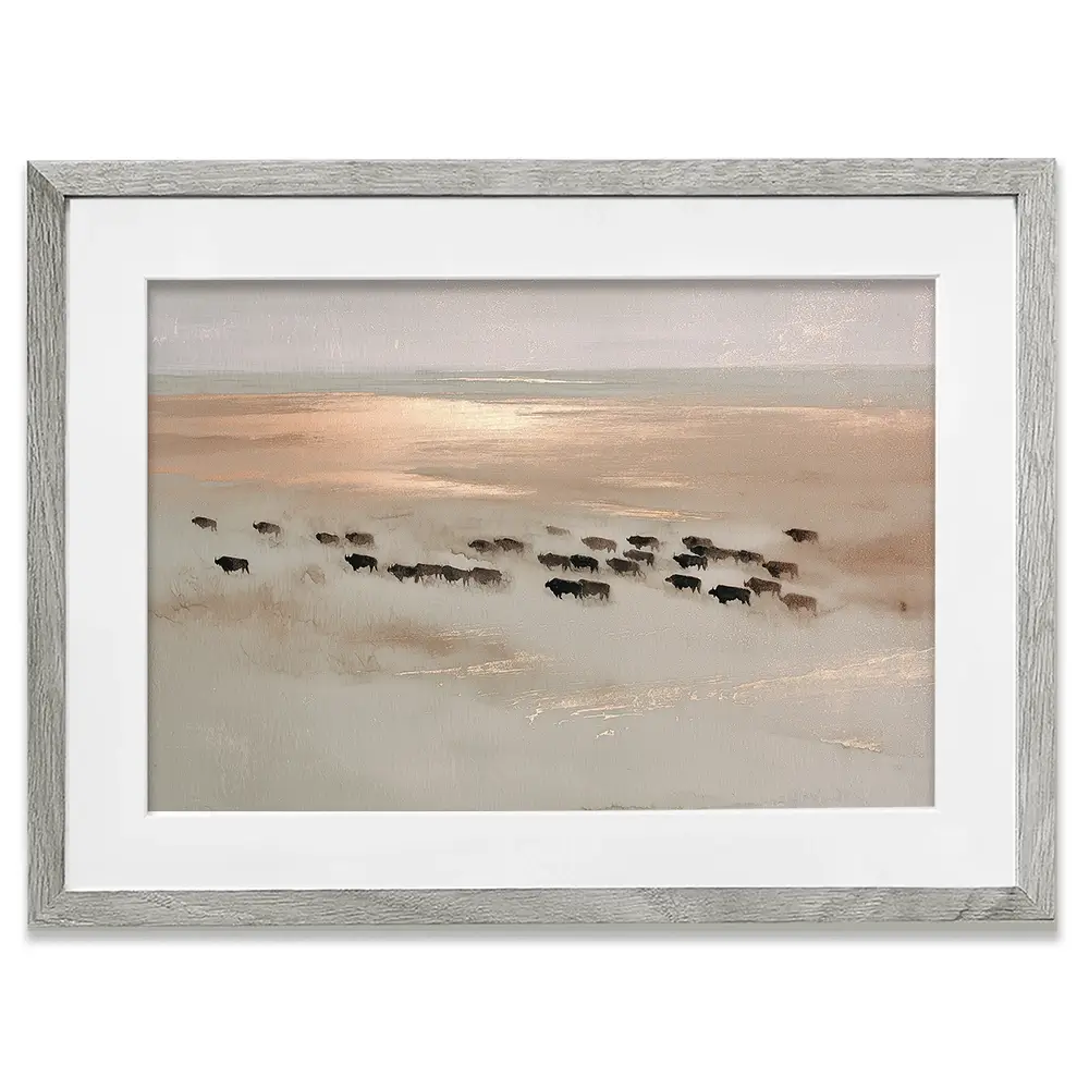 Aerial Buffalo Dust Framed Art Print Aerial Buffalo Dust Framed Art Print wall art product Chromatic Storm Studio