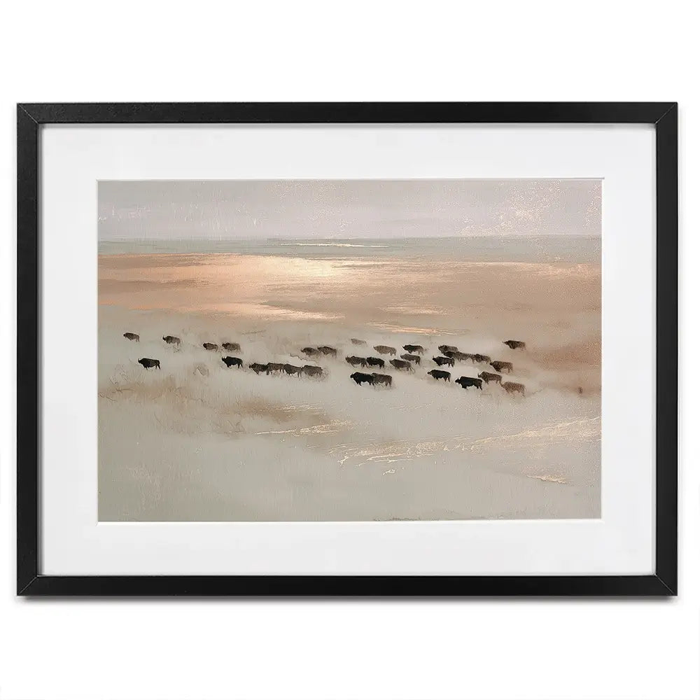 Aerial Buffalo Dust Framed Art Print Aerial Buffalo Dust Framed Art Print wall art product Chromatic Storm Studio