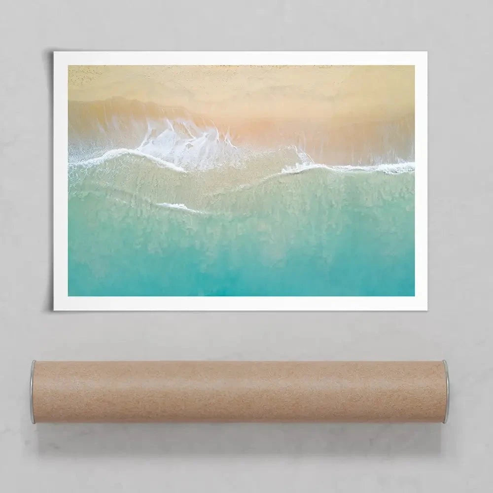 Aerial Wave Art Print Aerial Wave Art Print wall art product Zephyr_p / Shutterstock