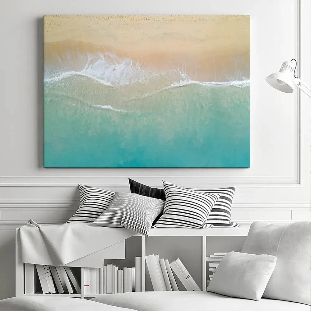 Aerial Wave Canvas Print Aerial Wave Canvas Print wall art product Zephyr_p / Shutterstock