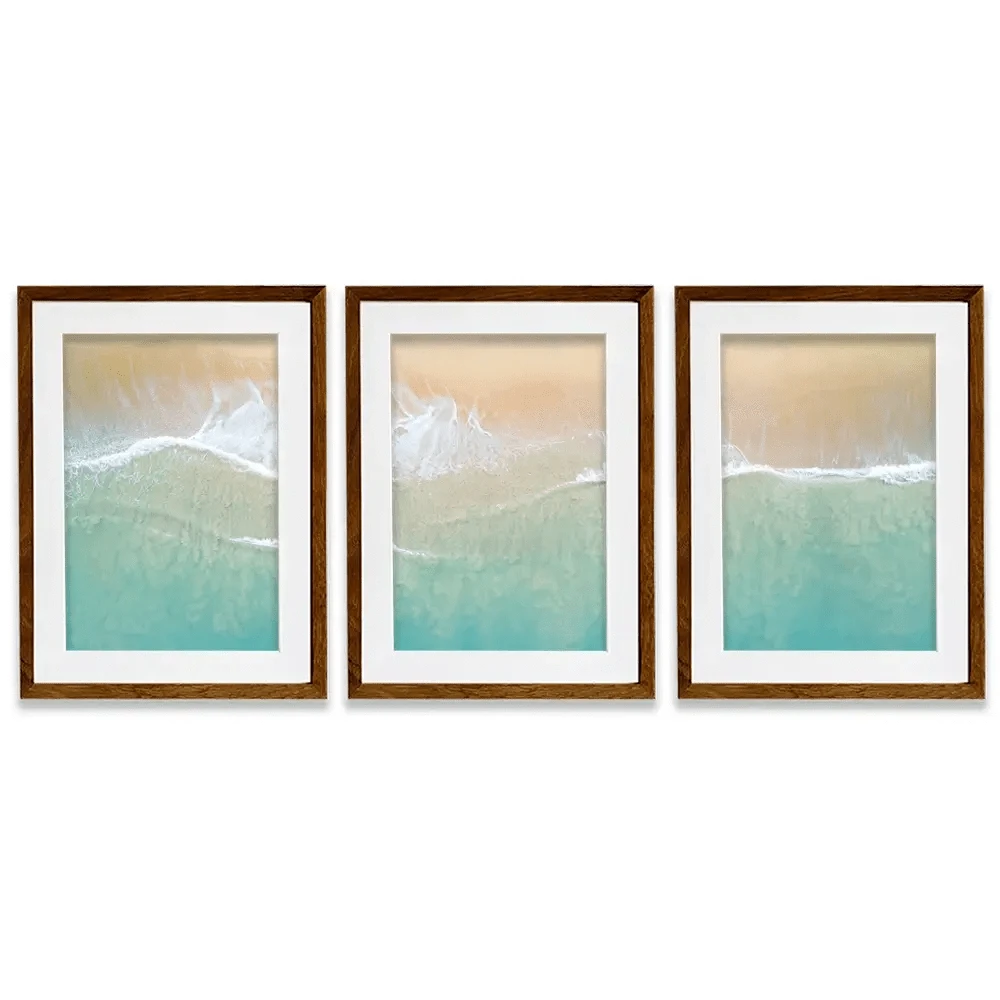 Aerial Wave Framed Art Print Trio Aerial Wave Framed Art Print Trio wall art product Zephyr_p / Shutterstock