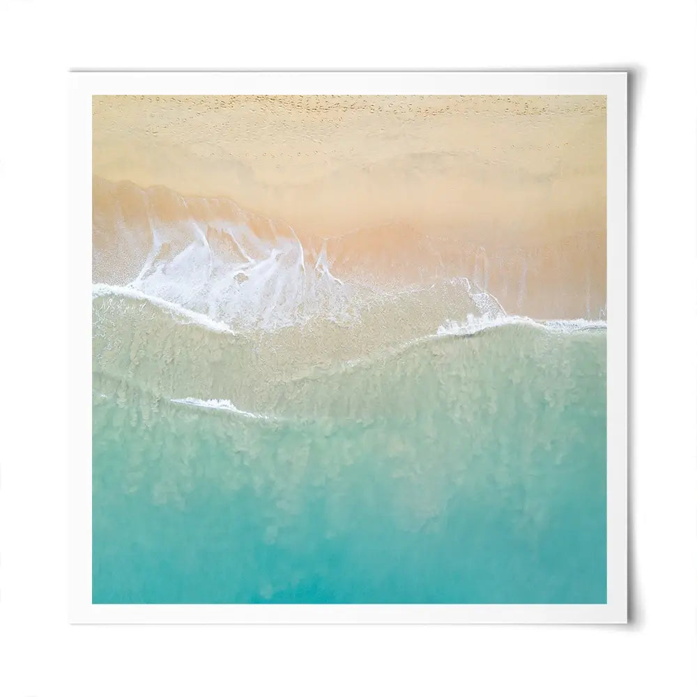 Aerial Wave Square Art Print Aerial Wave Square Art Print wall art product Zephyr_p / Shutterstock