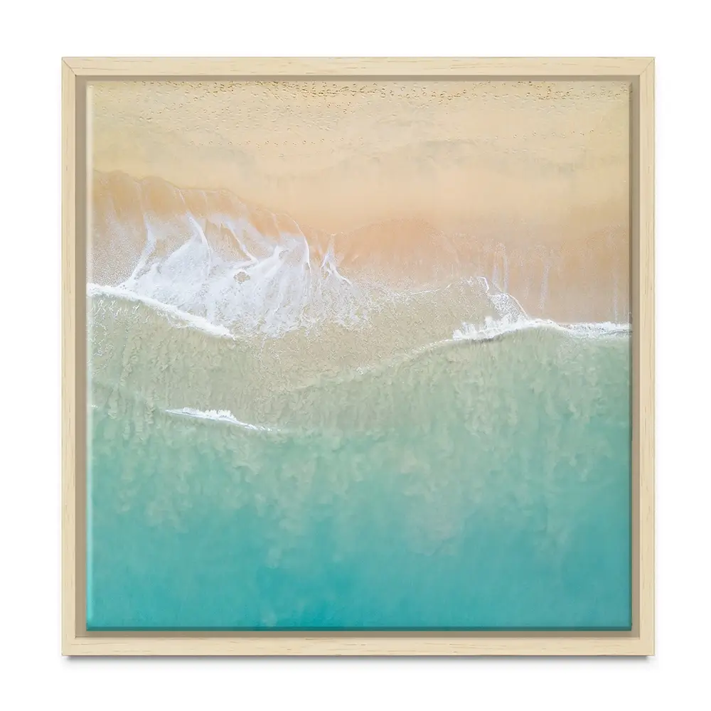Aerial Wave Square Canvas Print Aerial Wave Square Canvas Print wall art product Zephyr_p / Shutterstock