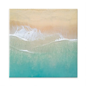 Aerial Wave Square Canvas Print Aerial Wave Square Canvas Print wall art product Zephyr_p / Shutterstock