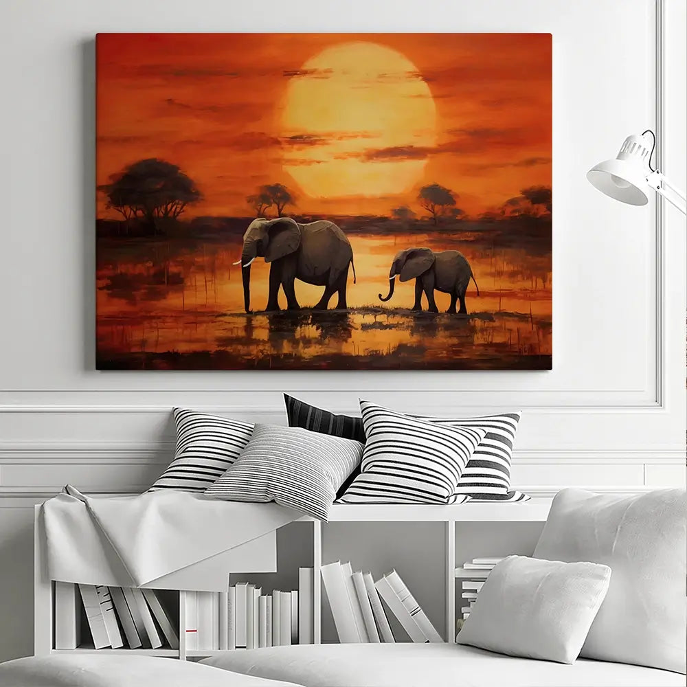 African Sunset Canvas Print African Sunset Canvas Print wall art product Franklyn Gregory - Independent