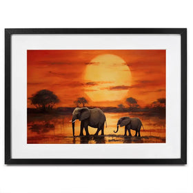 African Sunset Framed Art Print African Sunset Framed Art Print wall art product Franklyn Gregory - Independent