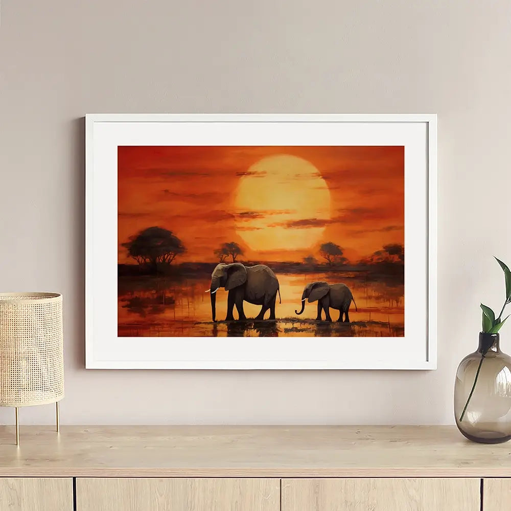 African Sunset Framed Art Print African Sunset Framed Art Print wall art product Franklyn Gregory - Independent