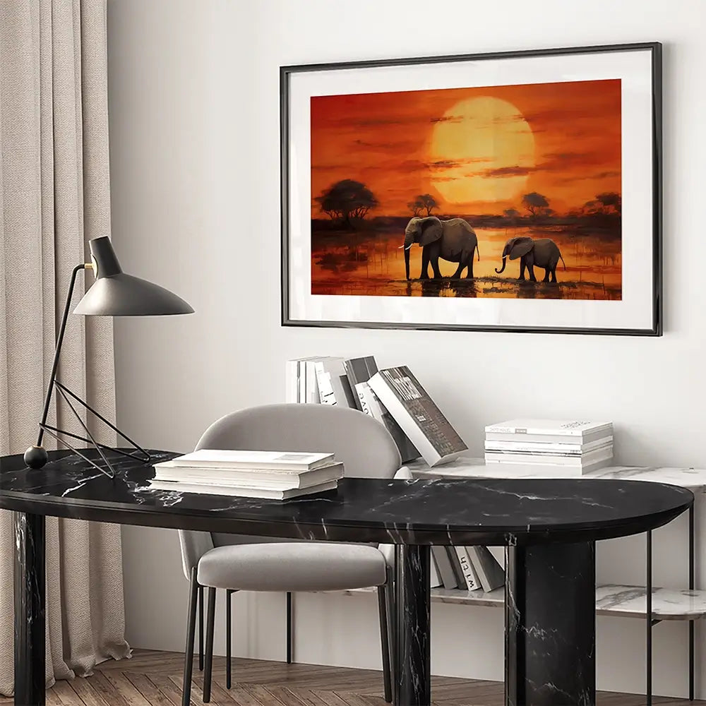African Sunset Framed Art Print African Sunset Framed Art Print wall art product Franklyn Gregory - Independent