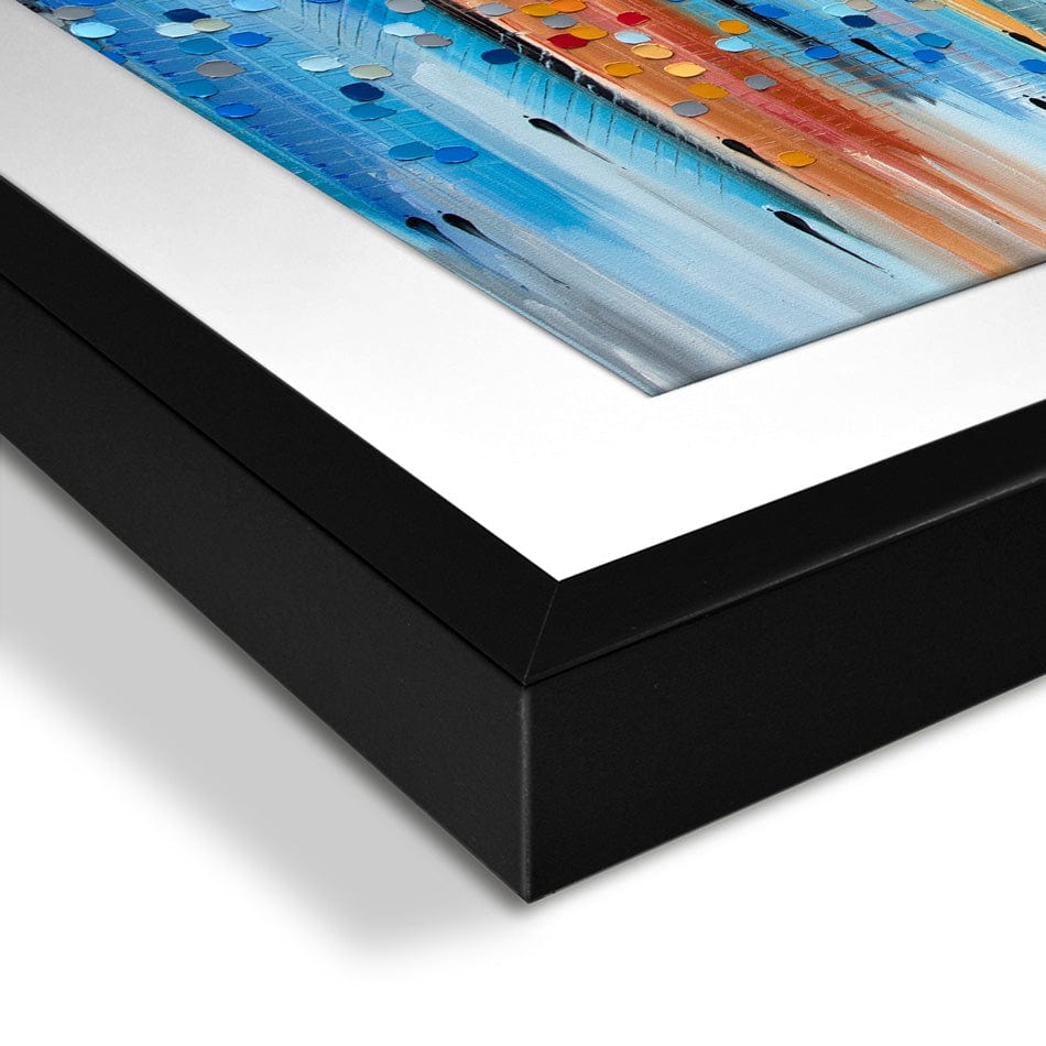 Afternoon City Framed Art Print wall art product Ekaterina Ermilkina / Independent