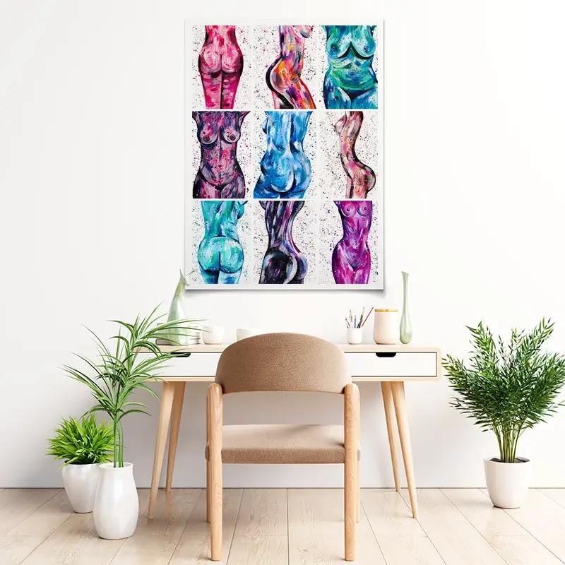 All Bodies Are Beautiful Art Print All Bodies Are Beautiful Art Print wall art product Emma LC Art