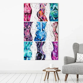 All Bodies Are Beautiful Canvas Print All Bodies Are Beautiful Canvas Print wall art product Emma LC Art