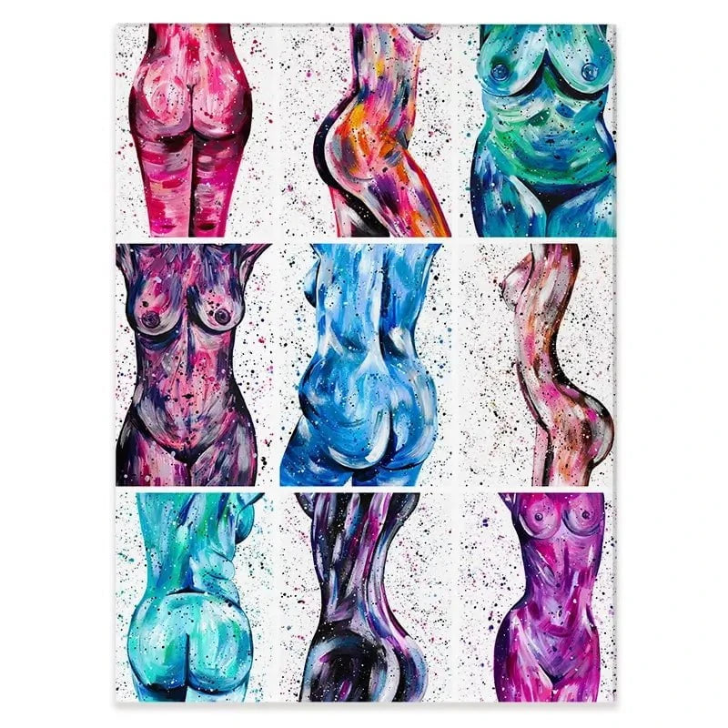 All Bodies Are Beautiful Canvas Print All Bodies Are Beautiful Canvas Print wall art product Emma LC Art