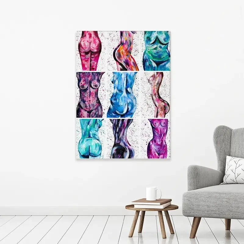 All Bodies Are Beautiful Canvas Print All Bodies Are Beautiful Canvas Print wall art product Emma LC Art
