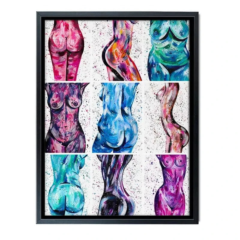 All Bodies Are Beautiful Canvas Print All Bodies Are Beautiful Canvas Print wall art product Emma LC Art