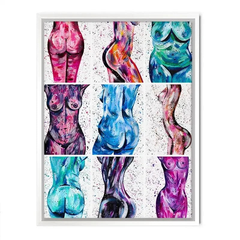 All Bodies Are Beautiful Canvas Print All Bodies Are Beautiful Canvas Print wall art product Emma LC Art