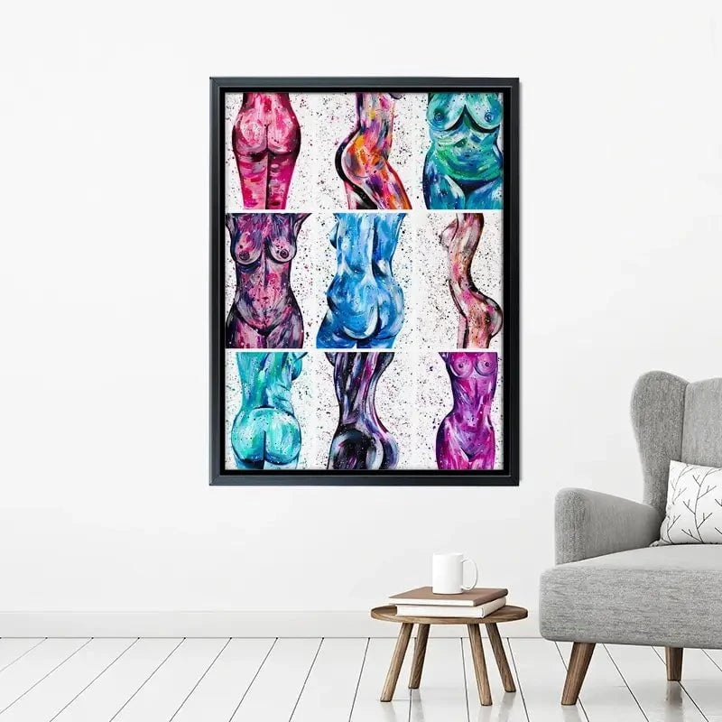 All Bodies Are Beautiful Canvas Print All Bodies Are Beautiful Canvas Print wall art product Emma LC Art