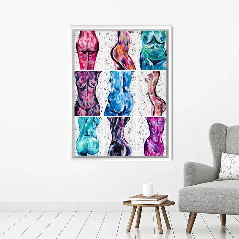 All Bodies Are Beautiful Canvas Print All Bodies Are Beautiful Canvas Print wall art product Emma LC Art