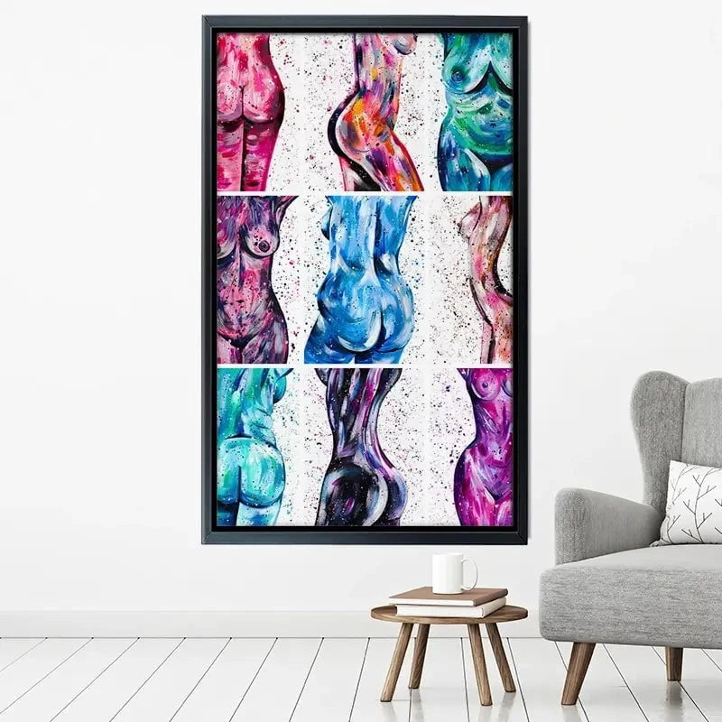 All Bodies Are Beautiful Canvas Print All Bodies Are Beautiful Canvas Print wall art product Emma LC Art