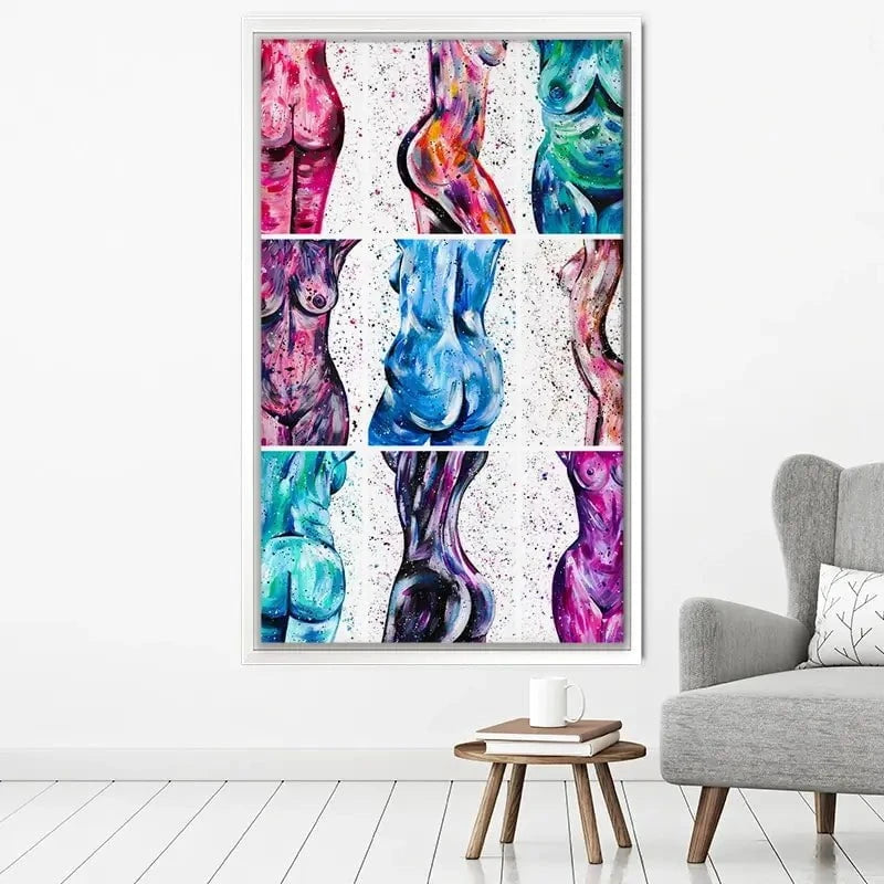 All Bodies Are Beautiful Canvas Print All Bodies Are Beautiful Canvas Print wall art product Emma LC Art