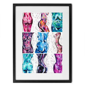All Bodies Are Beautiful Framed Art Print All Bodies Are Beautiful Framed Art Print wall art product Emma LC Art