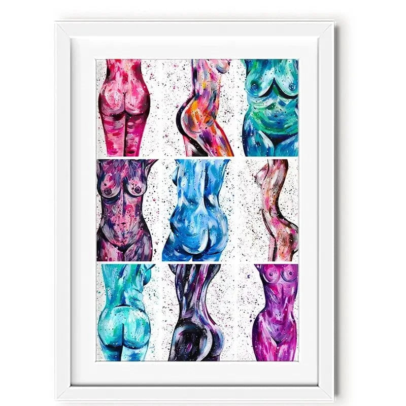 All Bodies Are Beautiful Framed Art Print All Bodies Are Beautiful Framed Art Print wall art product Emma LC Art