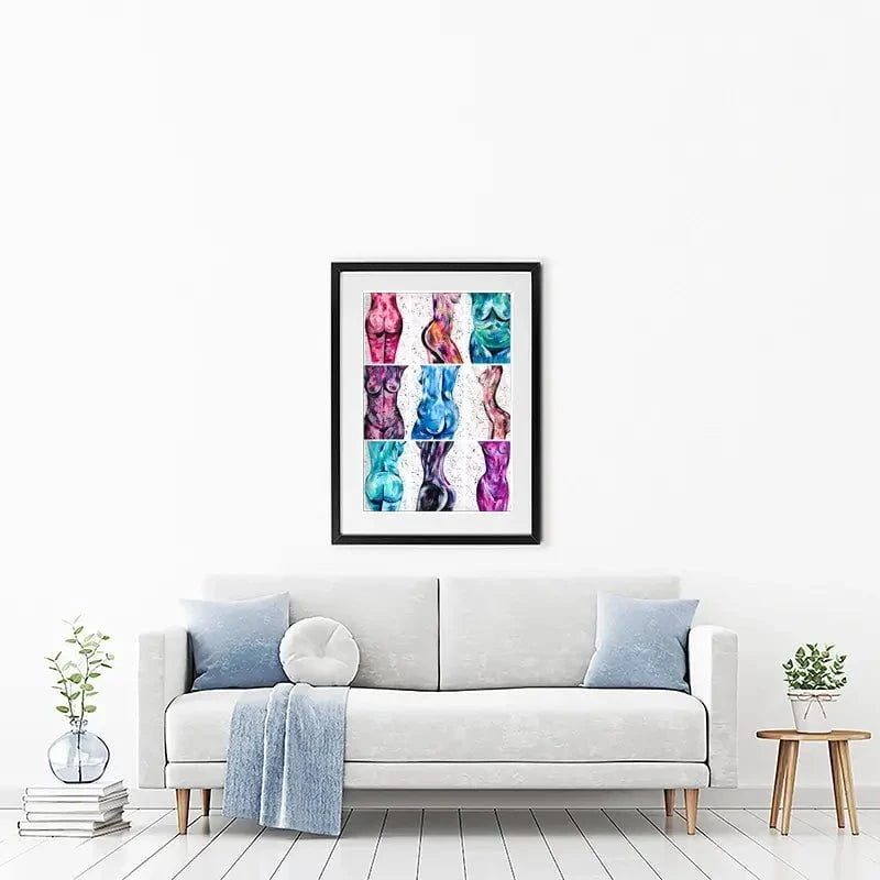 All Bodies Are Beautiful Framed Art Print All Bodies Are Beautiful Framed Art Print wall art product Emma LC Art