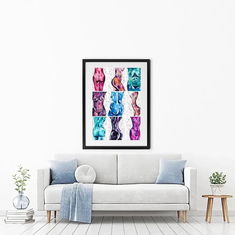 All Bodies Are Beautiful Framed Art Print All Bodies Are Beautiful Framed Art Print wall art product Emma LC Art