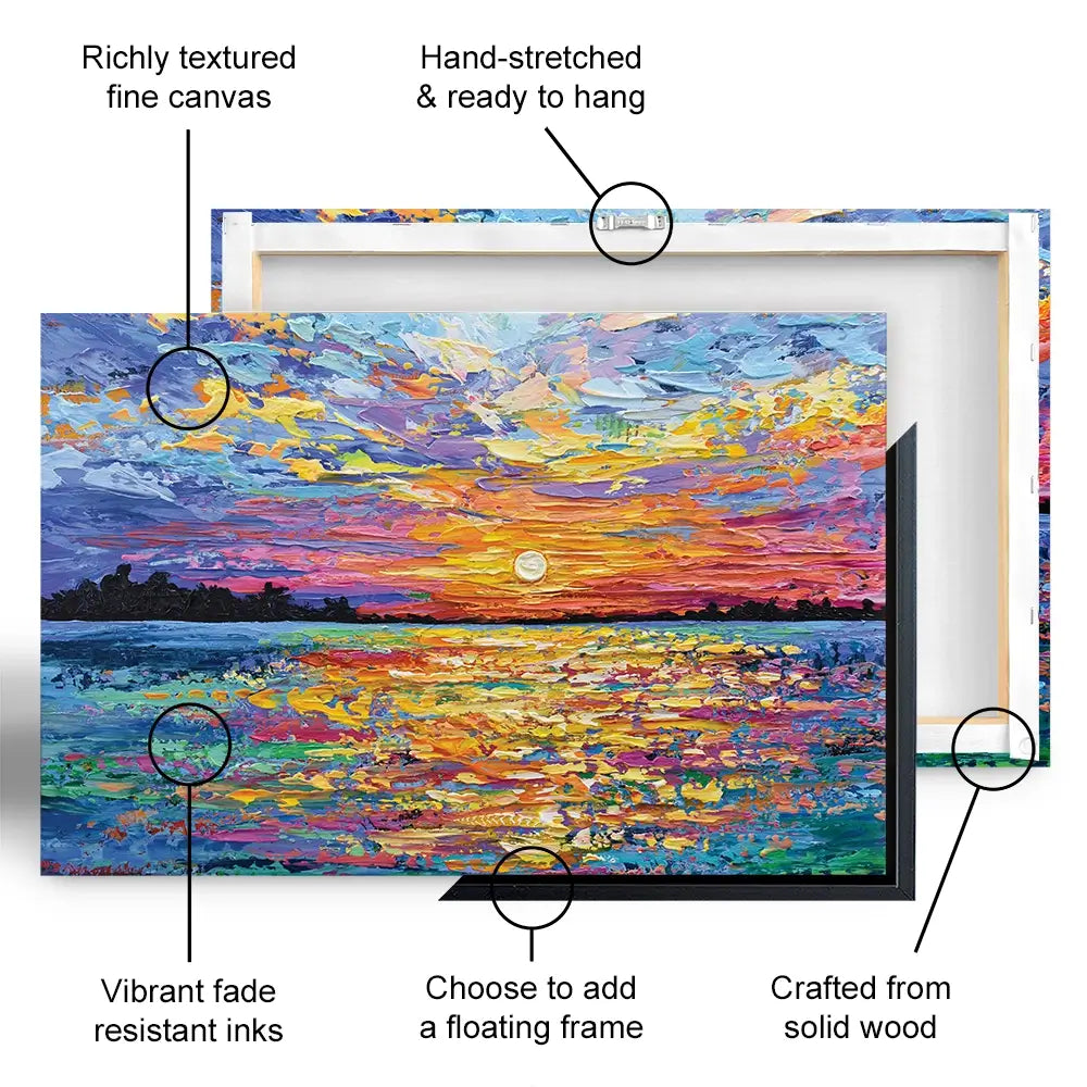 All Encompassing Sunset Canvas Print All-Encompassing Sunset Canvas Print | Sunset Art & Decor wall art product Olga Tkachyk