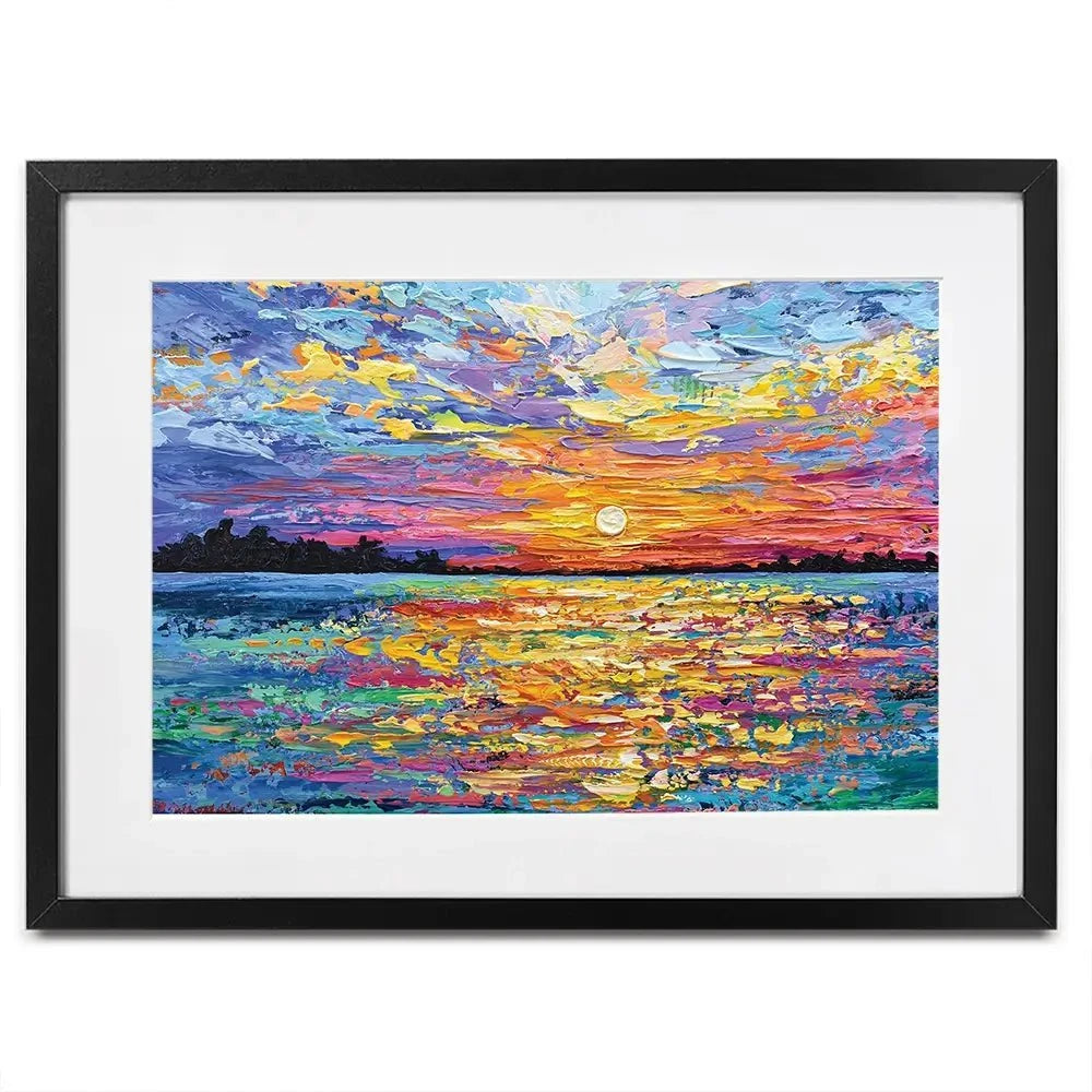 All Encompassing Sunset Framed Art Print All Encompassing Sunset Framed Art Print | Sunset Framed Print | Art wall art product Olga Tkachyk
