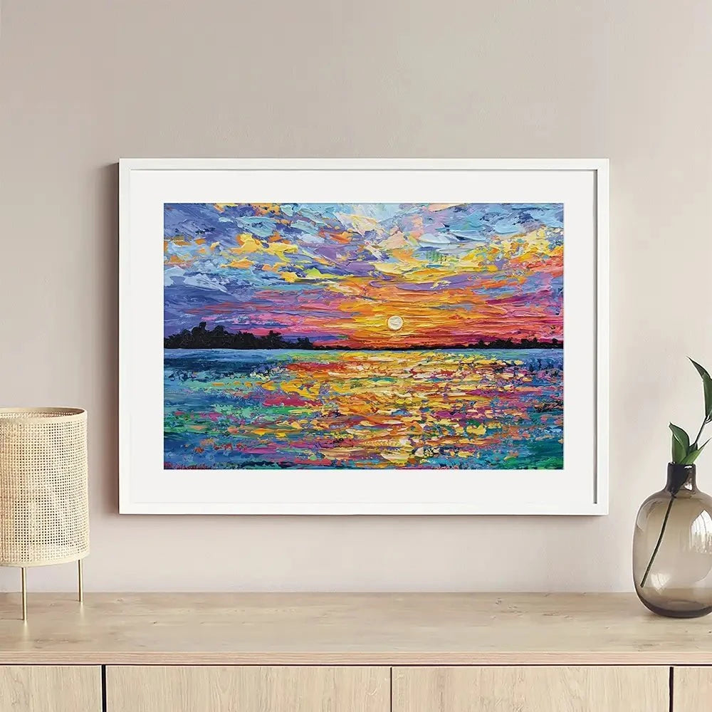 All Encompassing Sunset Framed Art Print All Encompassing Sunset Framed Art Print | Sunset Framed Print | Art wall art product Olga Tkachyk