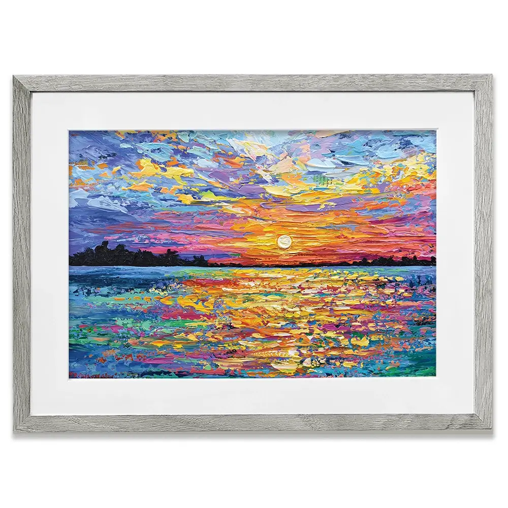 All Encompassing Sunset Framed Art Print All Encompassing Sunset Framed Art Print | Sunset Framed Print | Art wall art product Olga Tkachyk
