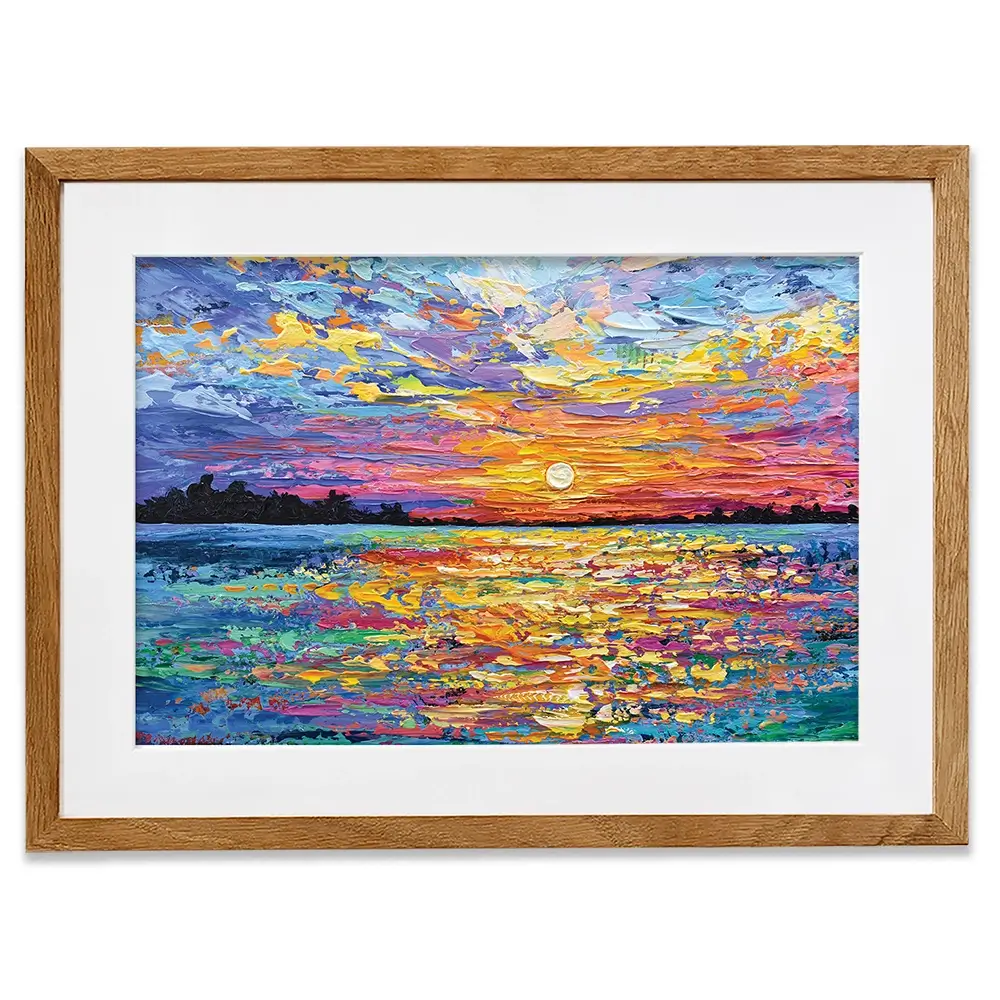All Encompassing Sunset Framed Art Print All Encompassing Sunset Framed Art Print | Sunset Framed Print | Art wall art product Olga Tkachyk