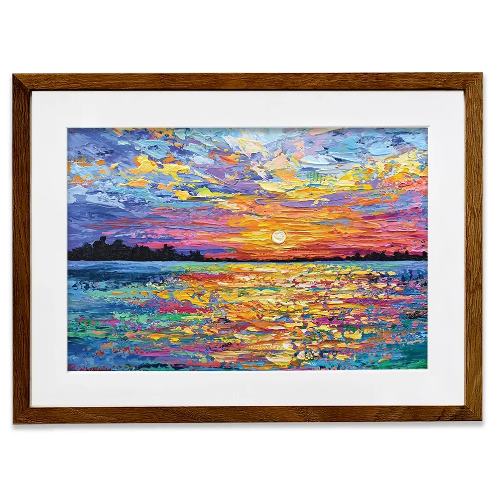 All Encompassing Sunset Framed Art Print All Encompassing Sunset Framed Art Print | Sunset Framed Print | Art wall art product Olga Tkachyk