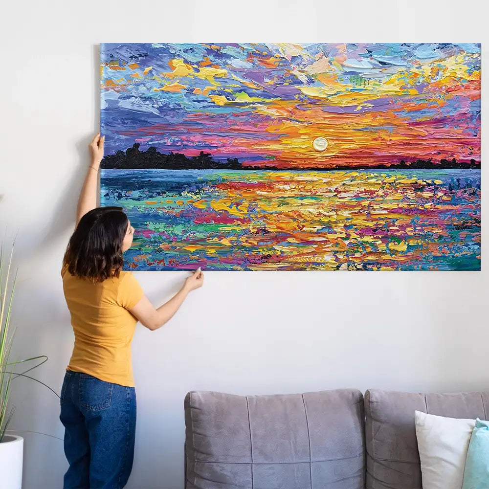 All Encompassing Sunset Oversized Canvas Print All Encompassing Sunset Oversized Canvas Print wall art product Olga Tkachyk