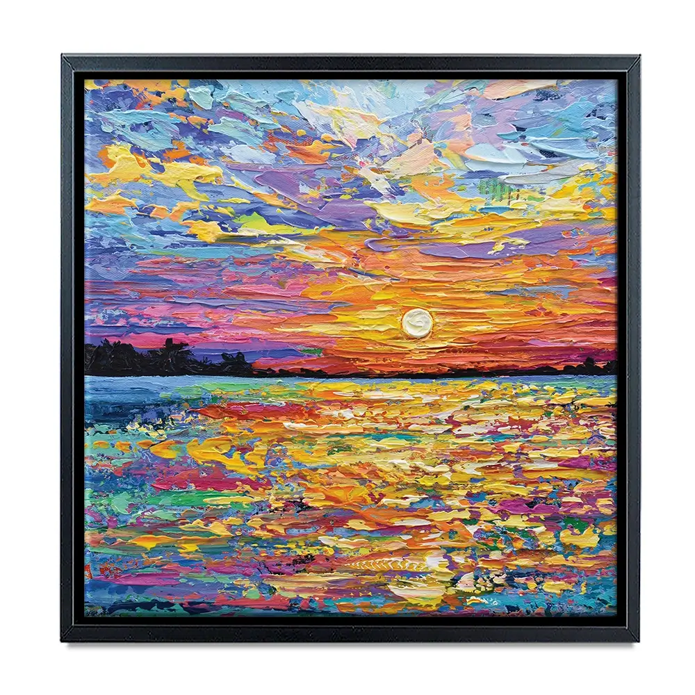 All Encompassing Sunset Square Canvas Print All Encompassing Sunset Square Canvas Print | Sunset Canvas | Sunsets wall art product Olga Tkachyk