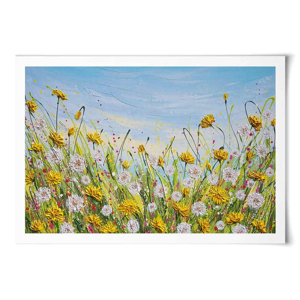All The Dandelions Art Print All The Dandelions Art Print wall art product Olga Tkachyk