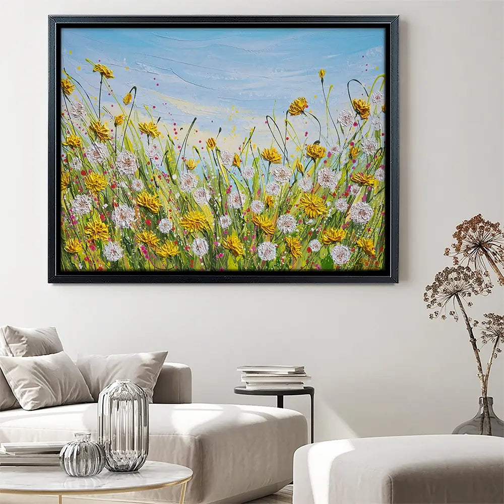 All The Dandelions Canvas Print All The Dandelions Canvas Print wall art product Olga Tkachyk