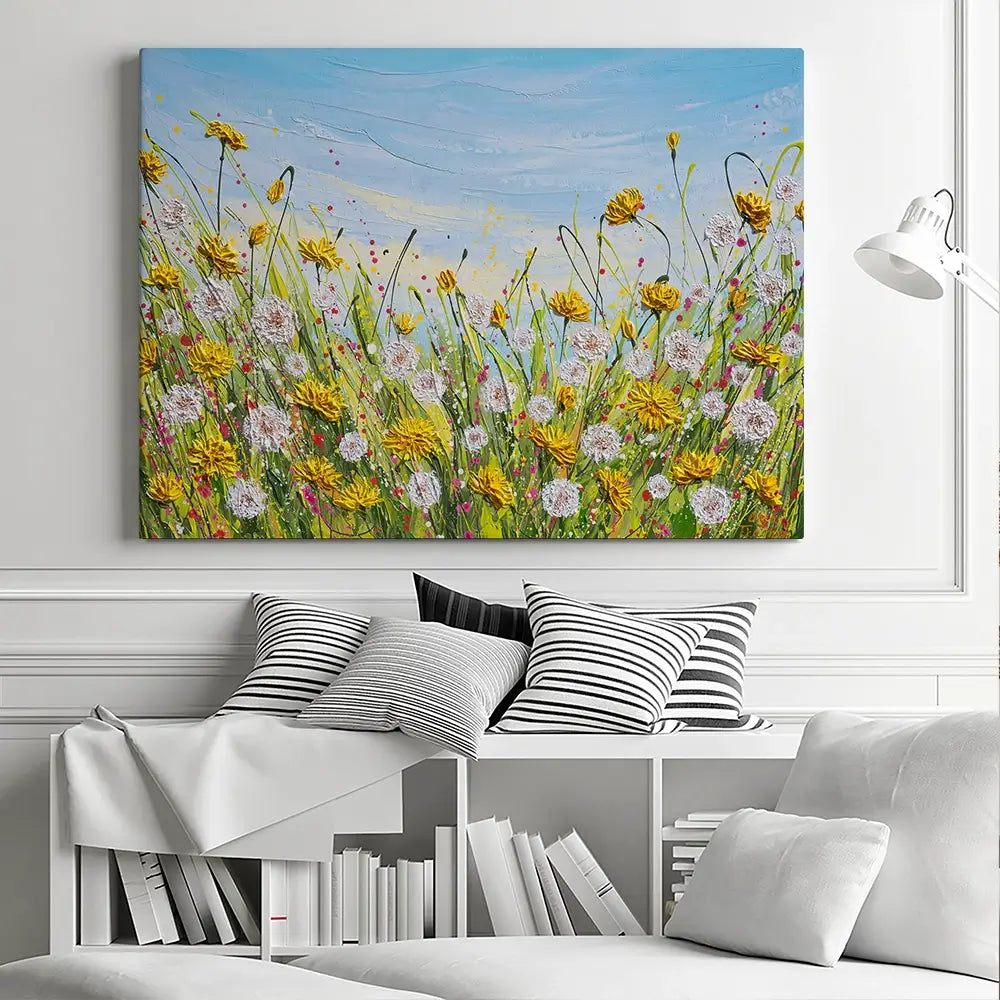 All The Dandelions Canvas Print All The Dandelions Canvas Print wall art product Olga Tkachyk