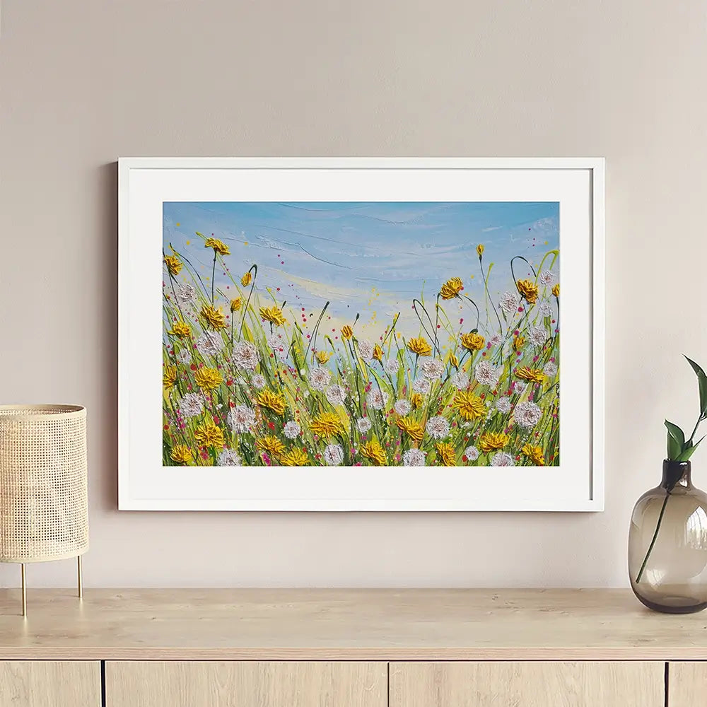 All The Dandelions Framed Art Print All The Dandelions Framed Art Print wall art product Olga Tkachyk