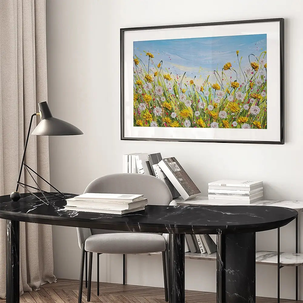All The Dandelions Framed Art Print All The Dandelions Framed Art Print wall art product Olga Tkachyk