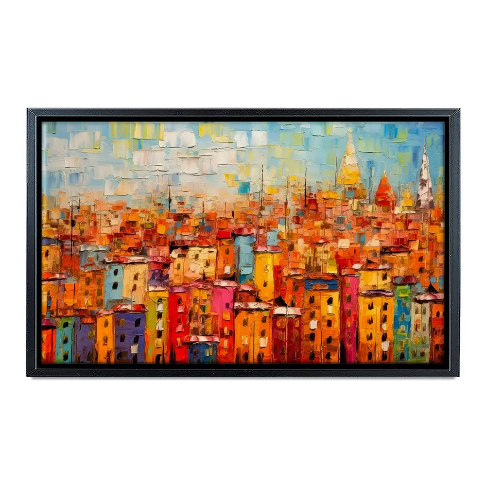 All The Houses Canvas Print All The Houses Canvas Print wall art product Art Print Shop