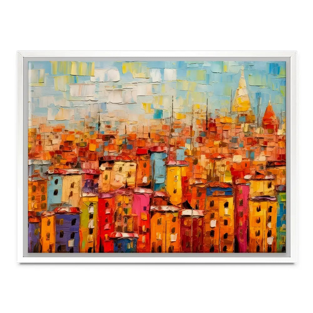 All The Houses Canvas Print All The Houses Canvas Print wall art product Art Print Shop