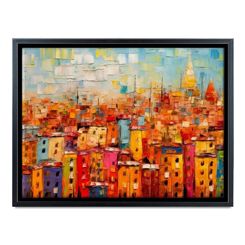All The Houses Canvas Print All The Houses Canvas Print wall art product Art Print Shop